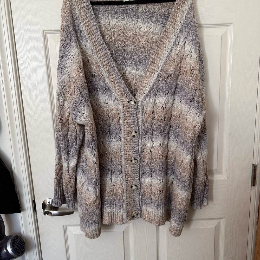 Ava & Viv Multicolor Button-Up Cardigan